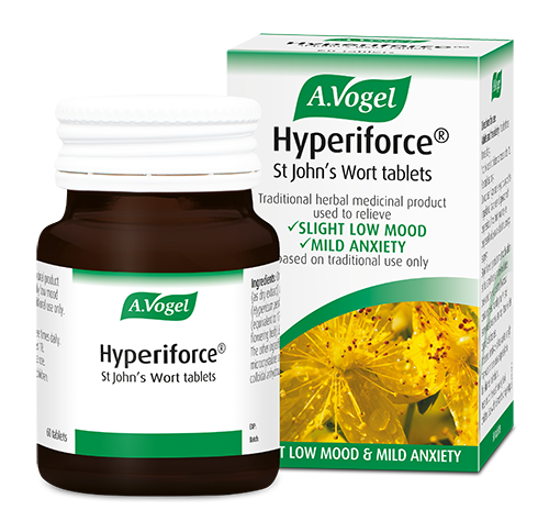 A.Vogel Hyperiforce St John's Wort Tablets used to relieve the symptoms of slightly low mood and mild anxiety 60 tablets