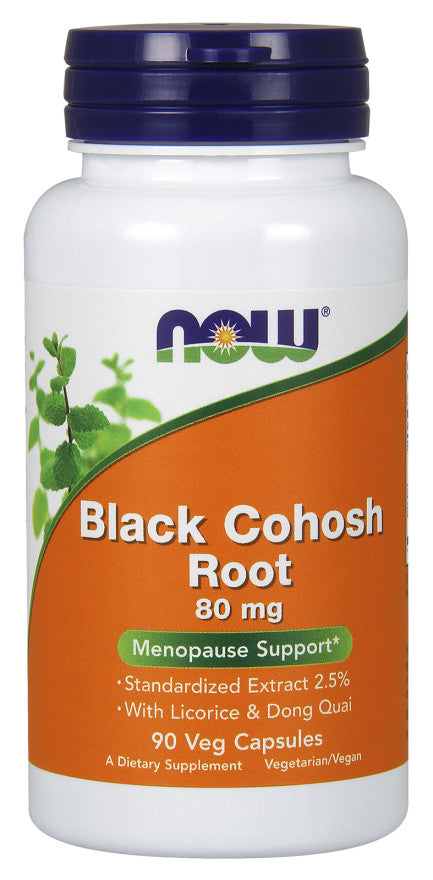 NOW Foods - Black Cohosh Root, 80mg - 90 vcaps