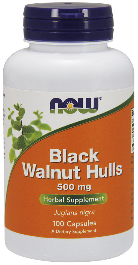 NOW Foods - Black Walnut Hulls, 500mg - 100 caps