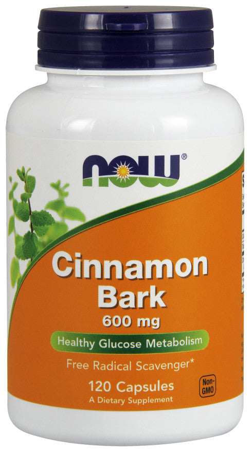 NOW Foods - Cinnamon Bark, 600mg - 120 caps