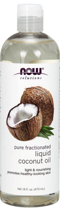 NOW Foods - Coconut Oil, Liquid Pure Fractionated - 473 ml.