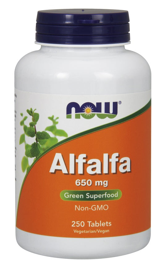 NOW Foods - Alfalfa, 650mg - 250 tablets