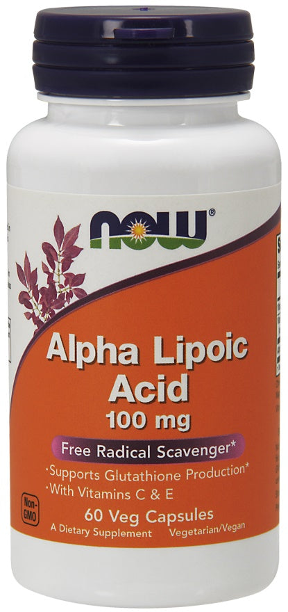 NOW Foods - Alpha Lipoic Acid with Vitamins C & E,  100mg - 60 vcaps