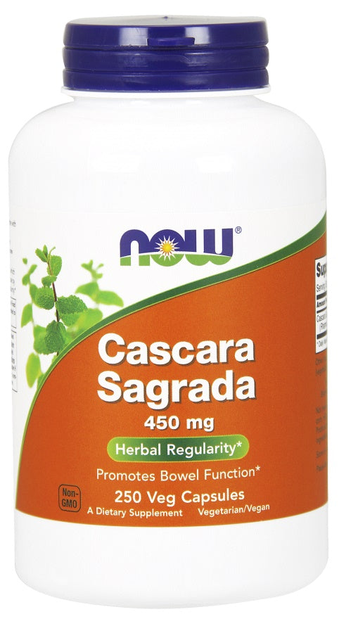 NOW Foods - Cascara Sagrada, 450mg - 250 vcaps
