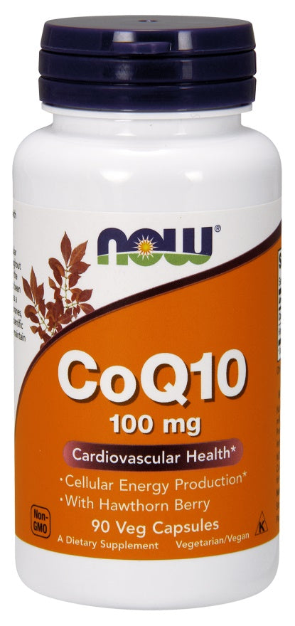 NOW Foods - CoQ10 with Hawthorn Berry, 100mg - 90 vcaps