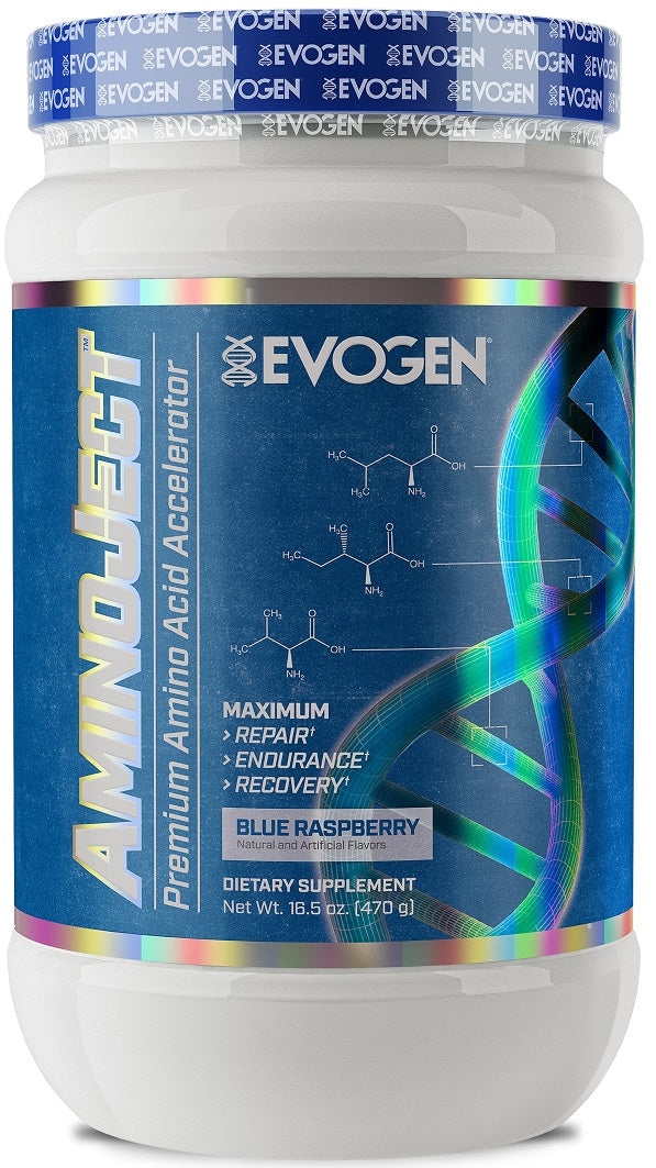Evogen - AminoJect, Blue Raspberry - 470g