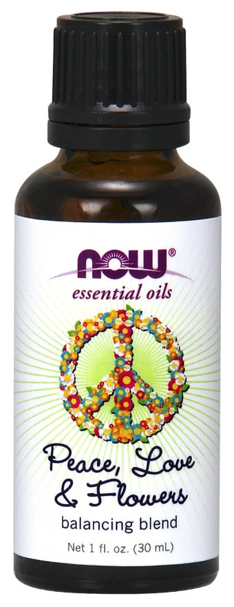 NOW Foods - Essential Oil, Peace Love & Flowers Oil Blend - 30 ml.