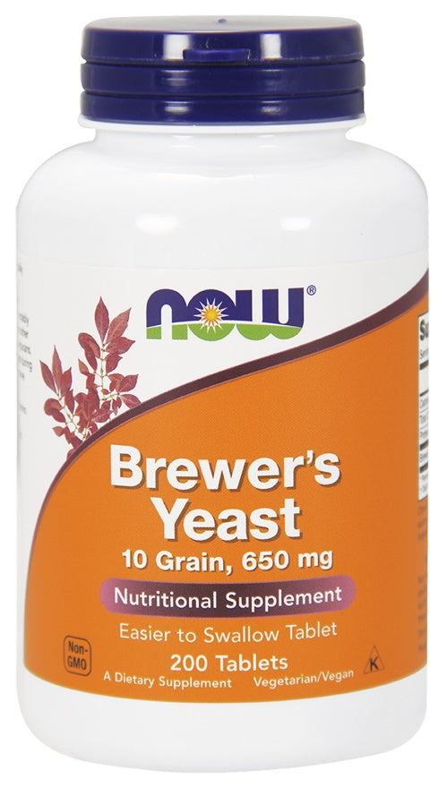 NOW Foods - Brewer's Yeast, Tablets - 200 tablets