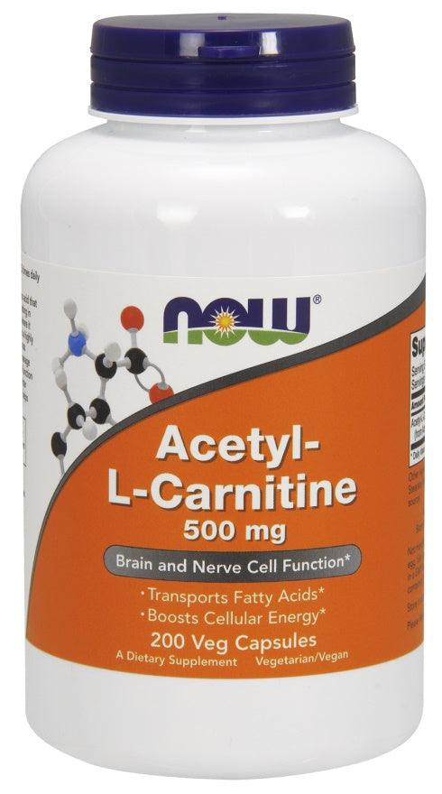 NOW Foods - Acetyl-L-Carnitine, 500mg - 200 vcaps