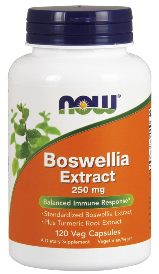 NOW Foods - Boswellia Extract Plus Turmeric Root Extract, 250mg - 120 vcaps