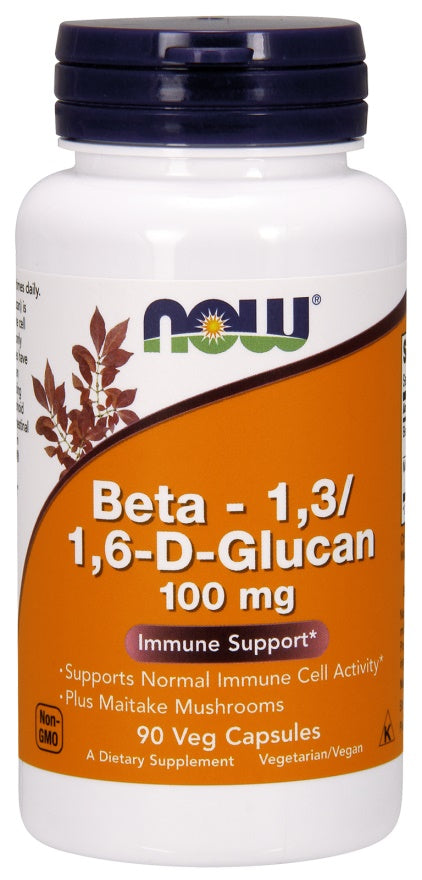 NOW Foods - Beta - 1,3/1,6-D-Glucan, 100mg - 90 vcaps