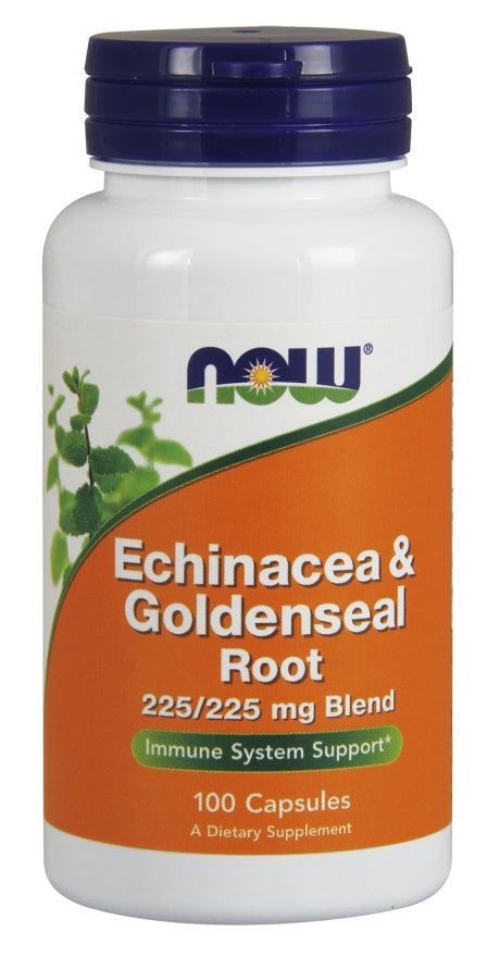 NOW Foods - Echinacea & Goldenseal Root - 100 caps