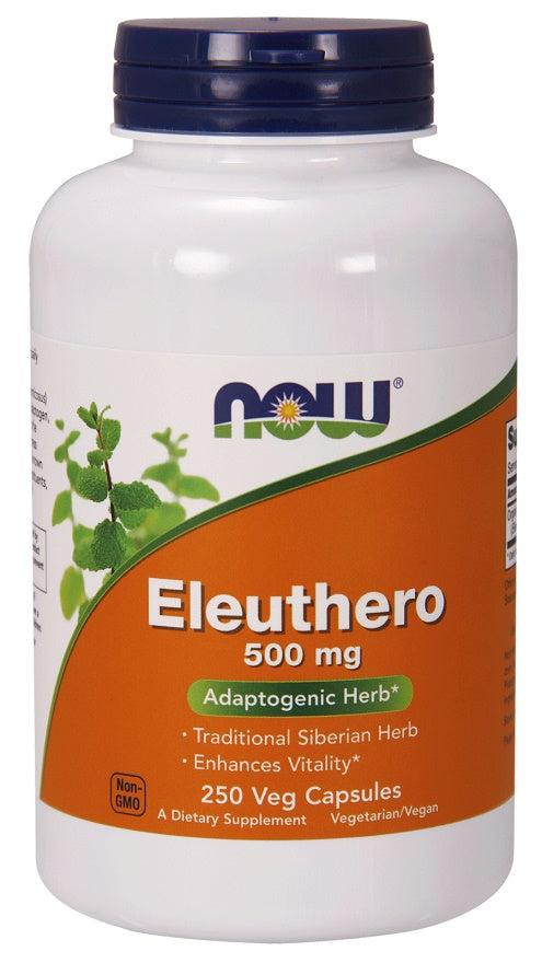 NOW Foods - Eleuthero, 500mg - 250 vcaps