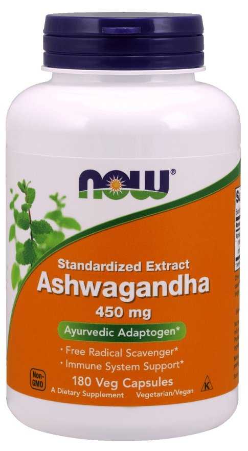 NOW Foods - Ashwagandha Extract, 450mg - 180 vcaps