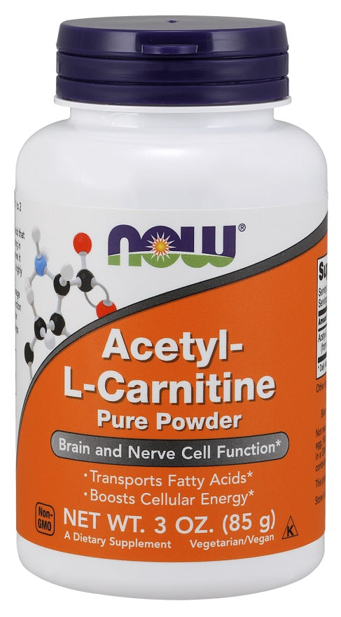 NOW Foods - Acetyl-L-Carnitine, Pure Powder - 85g