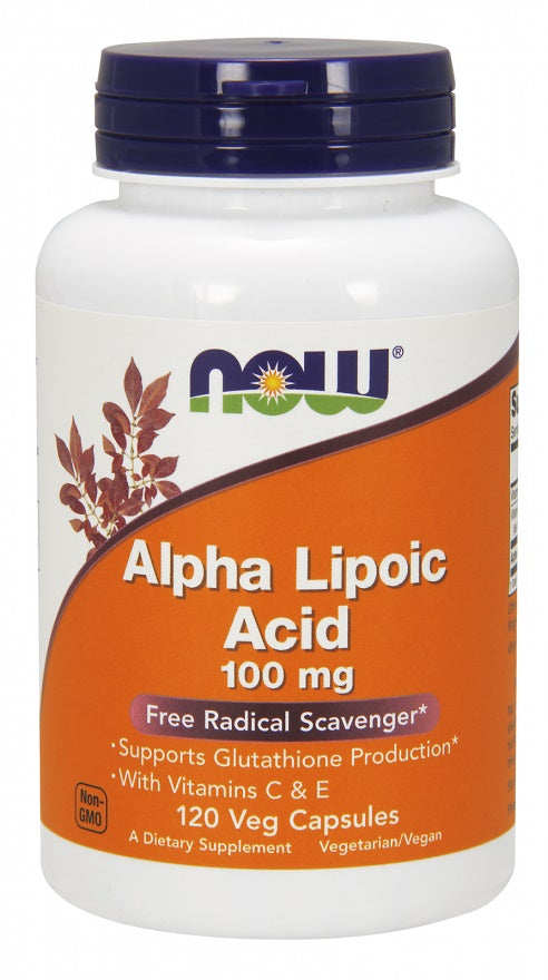 NOW Foods - Alpha Lipoic Acid with Vitamins C & E, 100mg - 120 vcaps