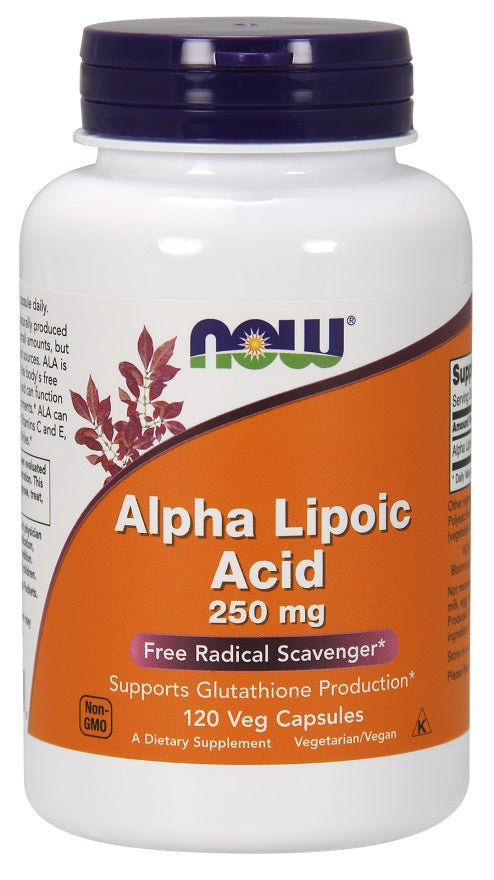 NOW Foods - Alpha Lipoic Acid, 250mg - 120 vcaps