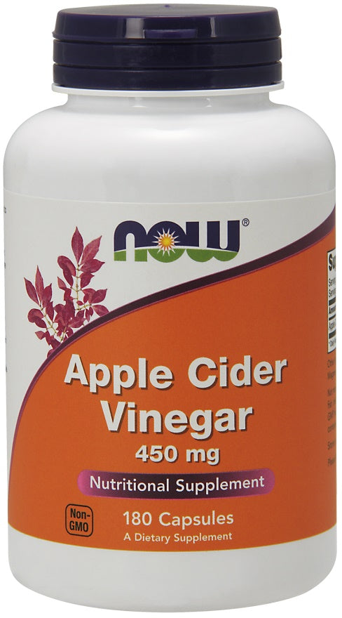 NOW Foods - Apple Cider Vinegar, 450mg - 180 vcaps