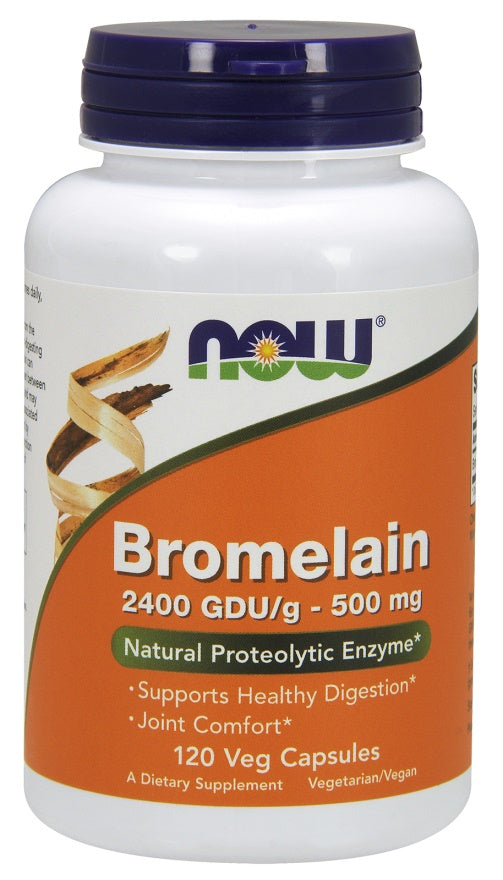NOW Foods - Bromelain, 500mg - 120 vcaps