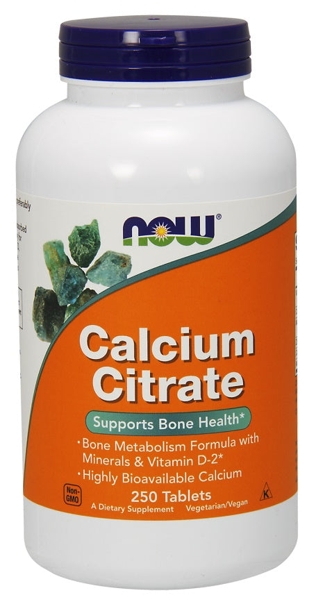 NOW Foods - Calcium Citrate with Minerals & Vitamin D-2 - 250 tabs