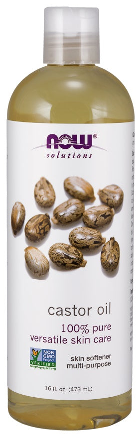NOW Foods - Castor Oil, 100% Pure - 473 ml.