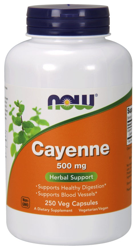 NOW Foods - Cayenne, 500mg - 250 vcaps