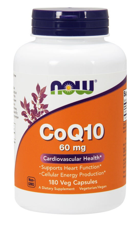 NOW Foods - CoQ10, 60mg - 180 vcaps