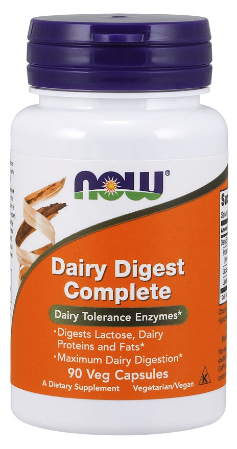 NOW Foods - Dairy Digest Complete - 90 vcaps