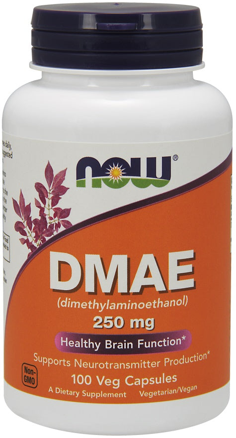 NOW Foods - DMAE (Dimethylaminoethanol), 250mg - 100 vcaps