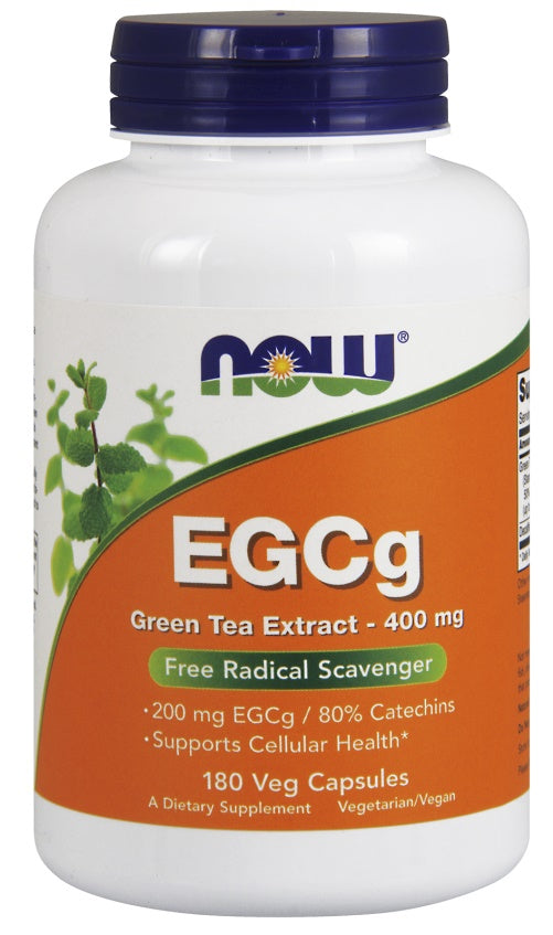 NOW Foods - EGCg Green Tea Extract, 400mg - 180 vcaps
