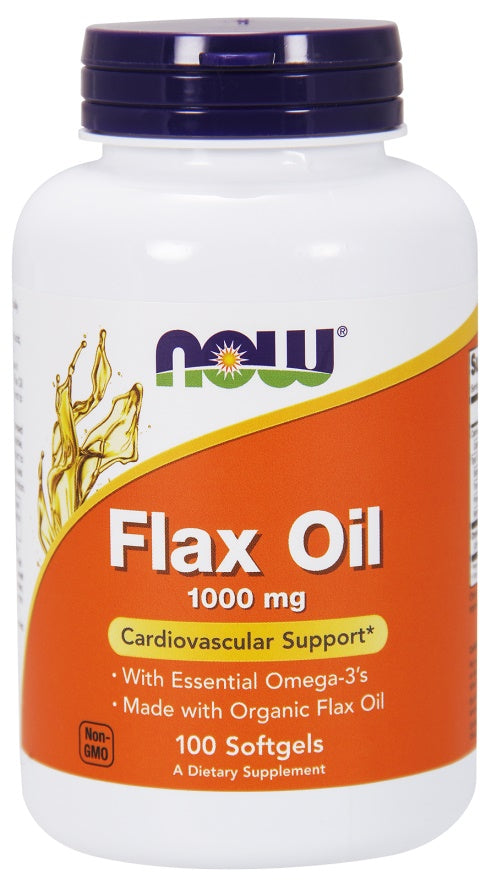 NOW Foods - Flax Oil, 1000mg - 100 softgels