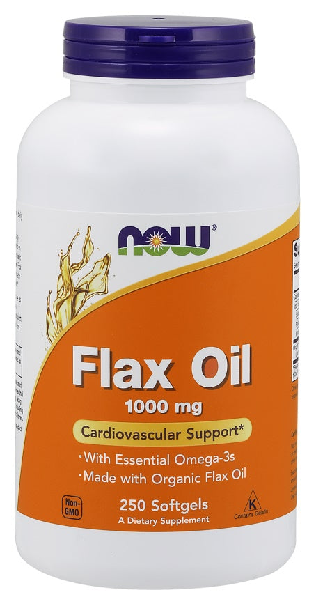 NOW Foods - Flax Oil, 1000mg - 250 softgels