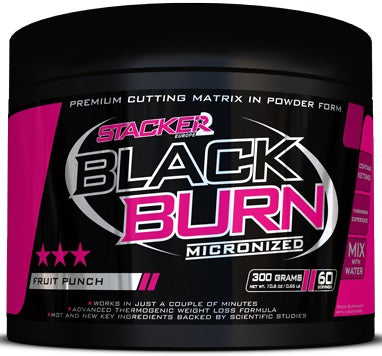 Stacker2 Europe - Black Burn Micronized, Fruit Punch - 300g