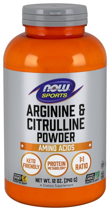 NOW Foods - Arginine & Citrulline, Powder - 340g