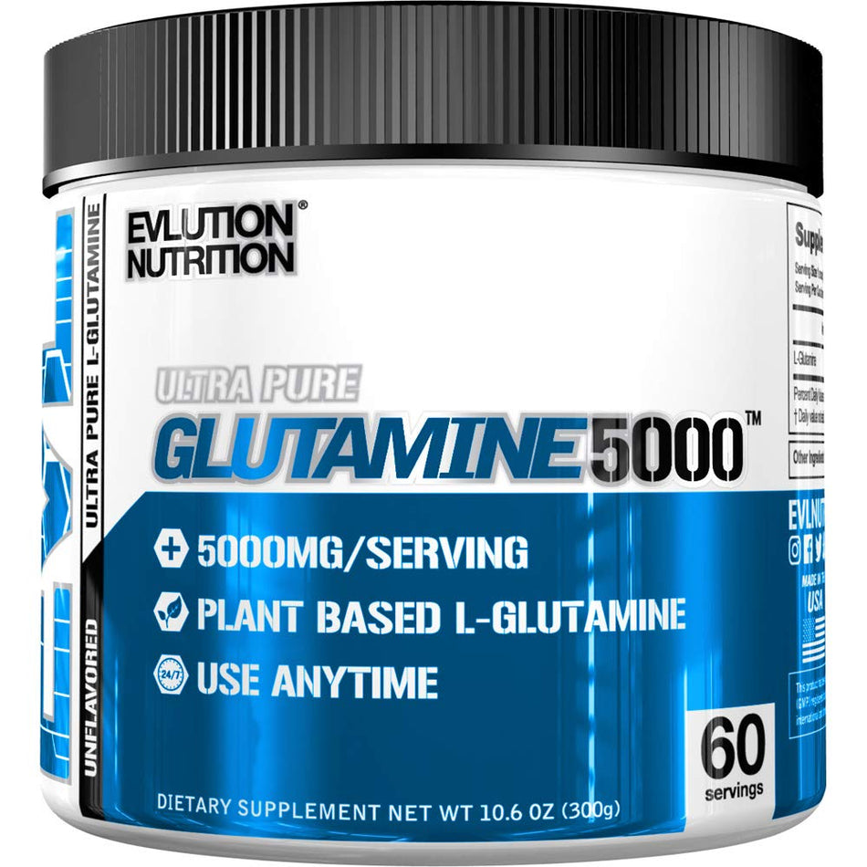 EVLution Nutrition Ultra Pure Glutamine 5000 Unflavoured 300g