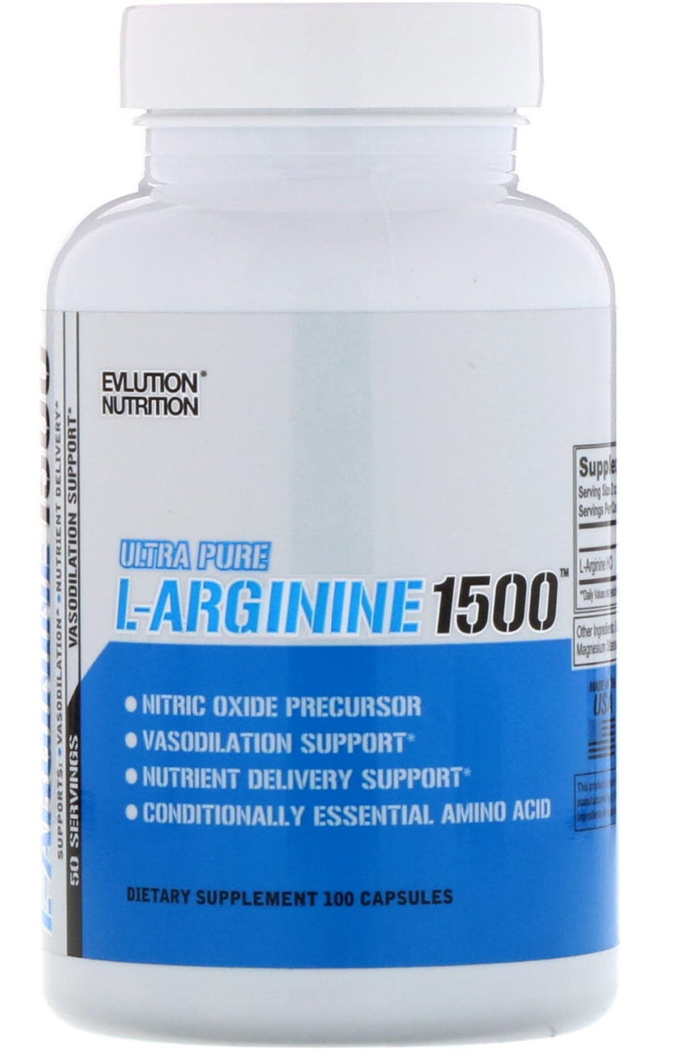 EVLution Nutrition L-Arginine 1500 100 caps