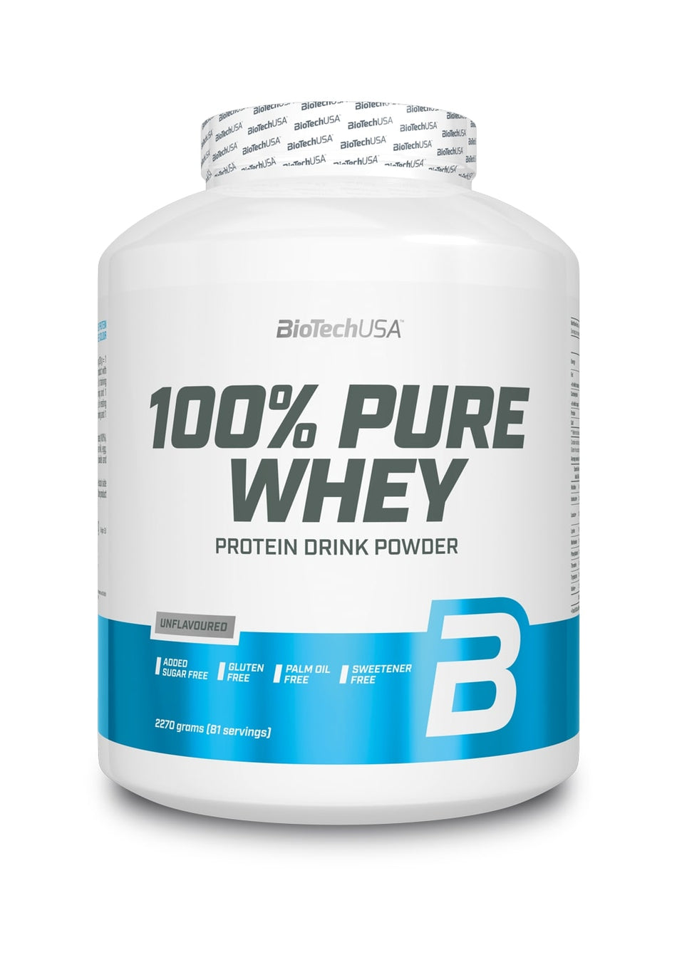 BioTechUSA - 100% Pure Whey, Unflavoured - 2270g