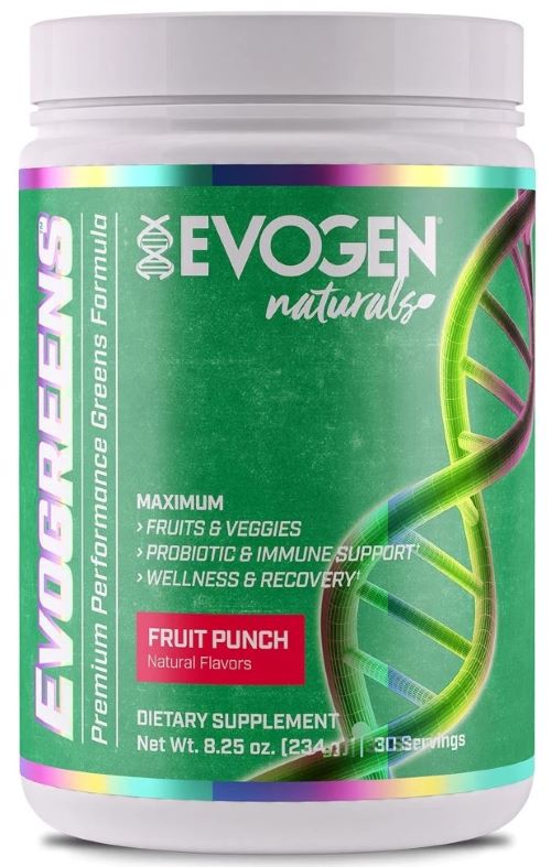 Evogen - Evogreens Naturals, Fruit Punch - 234g