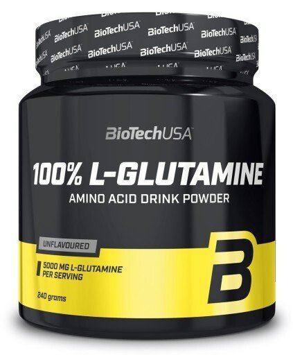 BioTechUSA - 100% L-Glutamine, Unflavoured - 240g