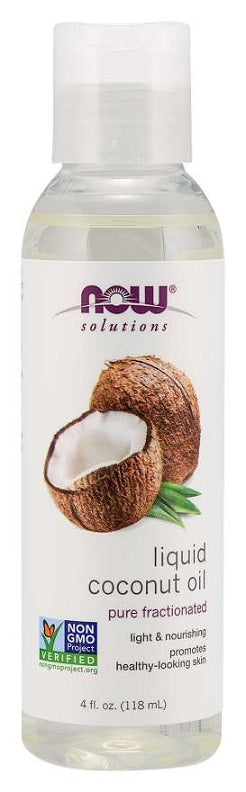 NOW Foods - Coconut Oil, Liquid Pure Fractionated - 118 ml.