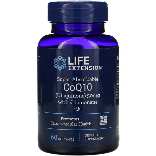 Life Extension - Super Absorbable CoQ10 with d-Limonene, 50 mg - 60 Softgels
