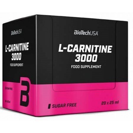 BioTechUSA - L-Carnitine 3000, Lemon - 20 x 25 ml.