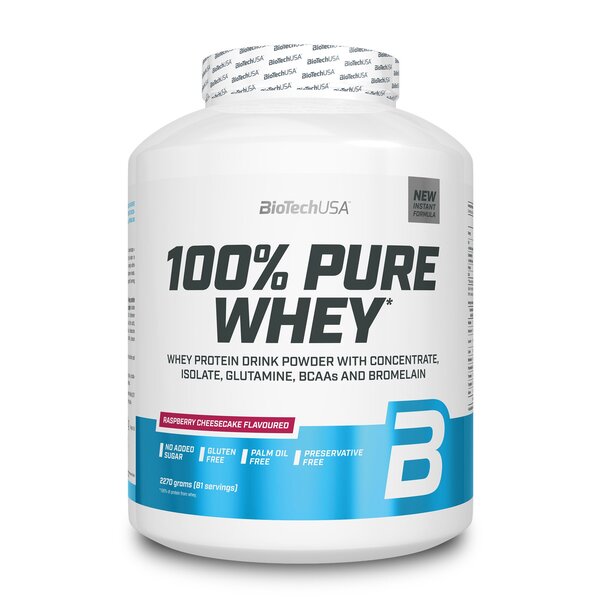 BioTechUSA - 100% Pure Whey, Strawberry - 2270g