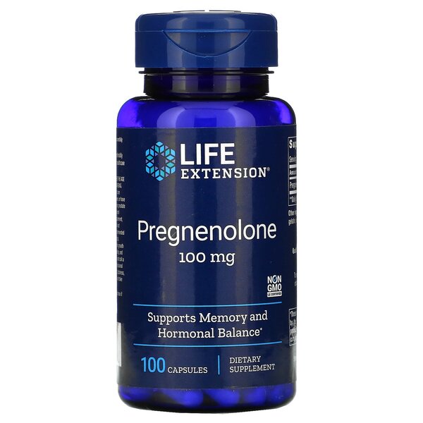 Life Extension - Pregnenolone, 100mg - 100 caps