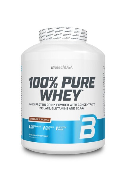 BioTechUSA - 100% Pure Whey, Raspberry Cheesecake - 2270g