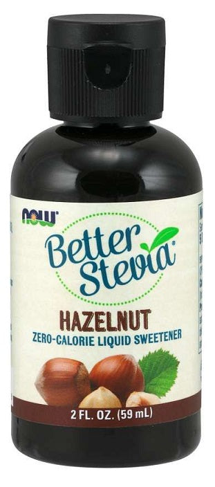 NOW Foods - Better Stevia Liquid, Hazelnut - 59 ml.