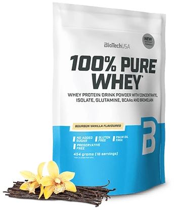 BioTechUSA - 100% Pure Whey, Bourbon Vanilla - 454g