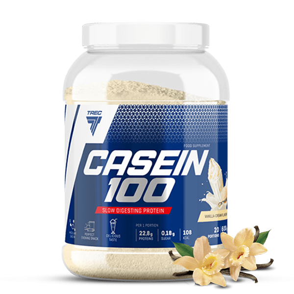 Trec Nutrition - Casein 100, Vanilla - 600g