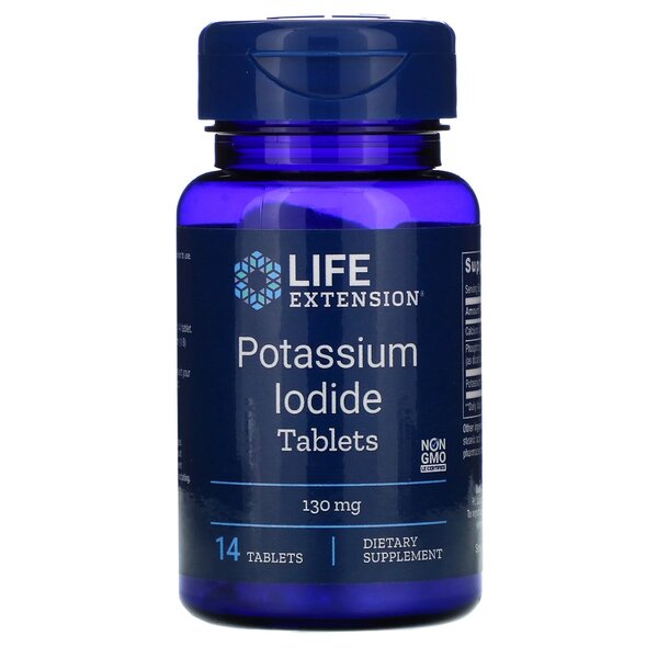 Life Extension - Potassium Iodide Tablets, 130mg - 14 tabs