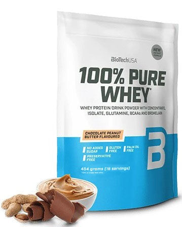 BioTechUSA - 100% Pure Whey, Chocolate Peanut Butter - 454g